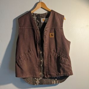 Carhartt Vest with Aztec Lining / medium